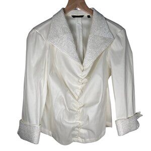 Samuel Dong Size Medium Cocktail Jacket Embellished Formal Wedding Party